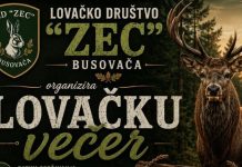 Lovačko društvo „Zec“ Busovača organizira tradicionalnu Lovačku večer